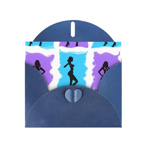 Tarjeta de felicitación de gimnasia con sobre, perfecta para amigos, familiares y colegas - Tarjeta de felicitación