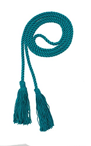 Image of Graduation Honor Cord - Teal - Every School Color Available - Made in USA