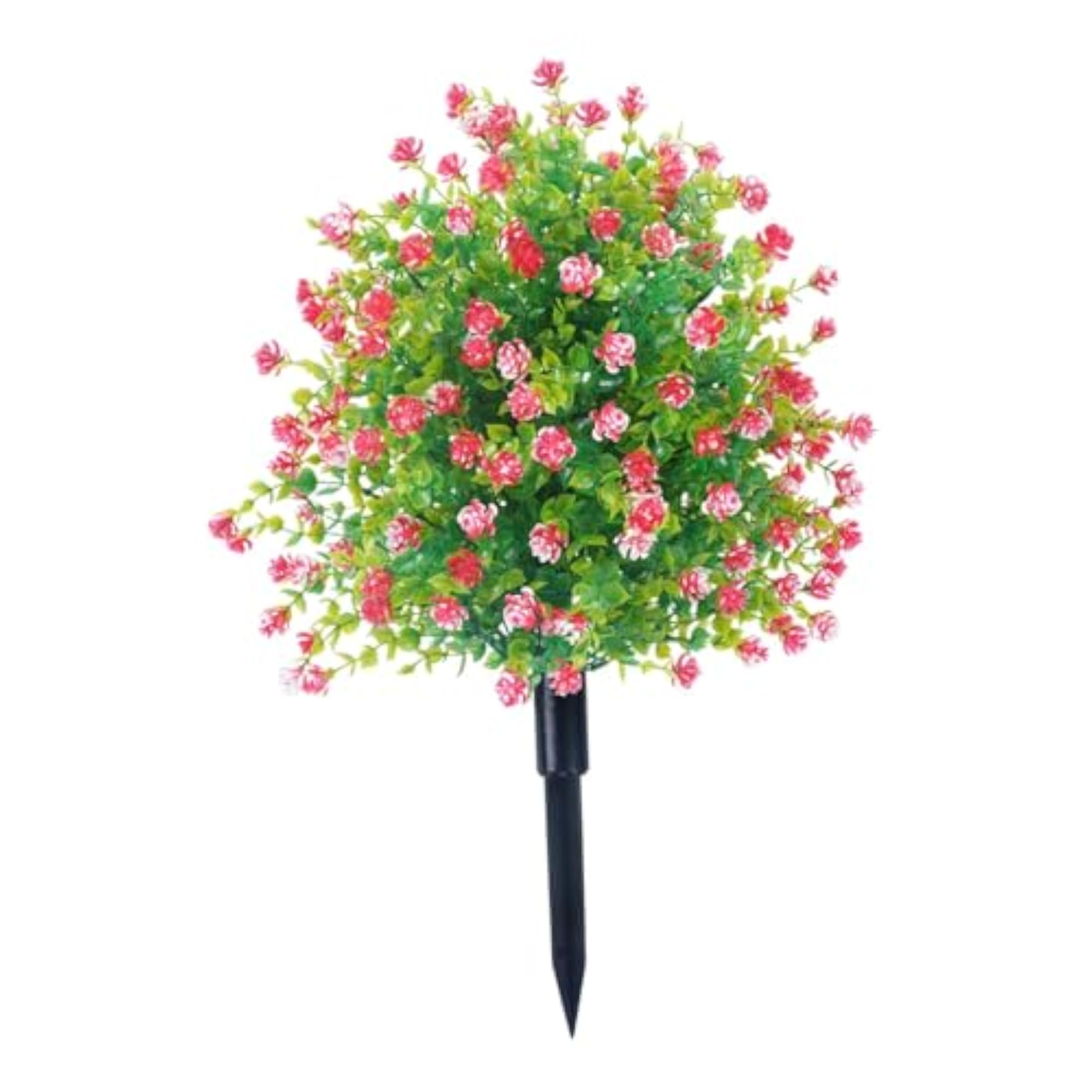 Artificial Topiary Tree for Patio & Courtyard Decor, Red