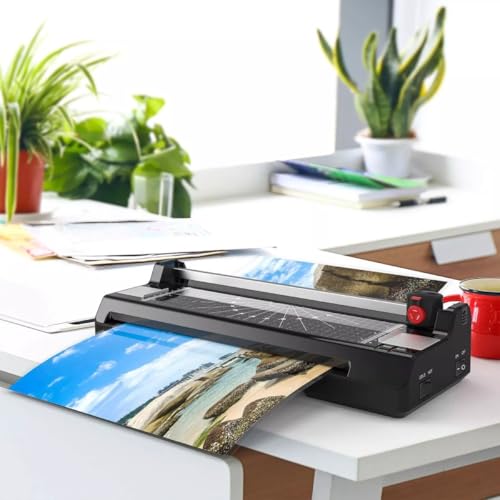 Plastificadora e Laminadora A4 Quente e Fria Refiladora Trimmer 110V - OL288S