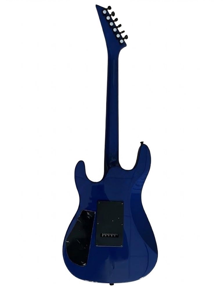 Chitarra elettrica Solid Body, blu con pickup HSS e tremolo bloccabile, 6 corde full size for hard rock (Guitarra Eléctrica)