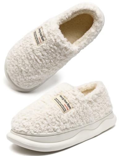 Image of Slippers for Women Men, Memory Foam Slippers for Women, Soft Thick Fuzzy Bedroom House Shoes Indoor Outdoor