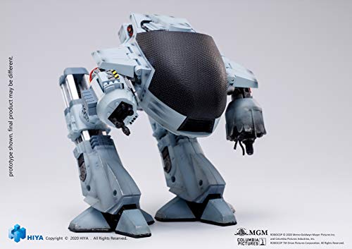 Hiya Toys Robocop: Battle Damaged Ed-209 1:18 Scale Action Figure, Multicolor #TOP6