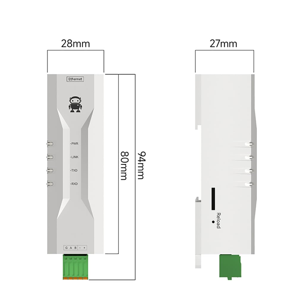 RS485 to EhtSerial Port Server DC 8-28V NA111-M Modbus Gateway TCP/IP to RTU MQTT HTTP Rail Install Industrial Grade