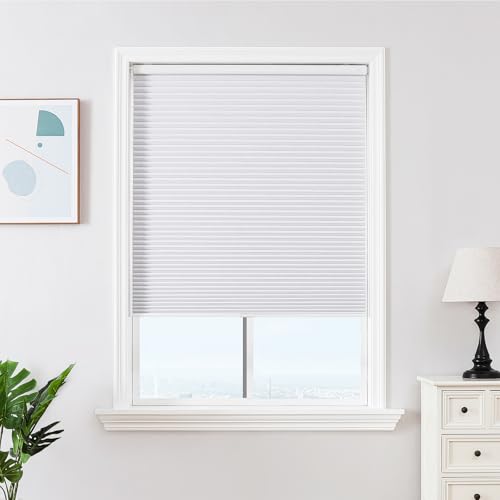 Joydeco No Tools No Drill Window Blinds for Indoor...