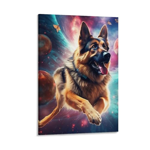 Chien Murale Décoration Peinture Toile Pour Murs Blancs et Vides 40x60
