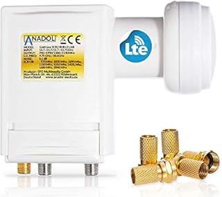 Anadol Premium Unicable Unikabel LNB 8 do satelity + 2 Legacy 40 mm do HD HDTV - ekranowany LTE - dla 10 uczestników - poziom szumu 0,1 dB 2 SCR 2 - cyfrowa ochrona przed warunkami atmosferycznymi LNB