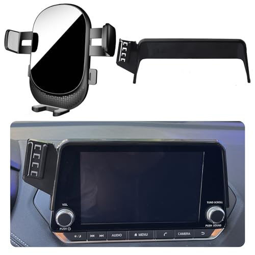 MikeHam Car Phone Holder for Nissan Rogue 2021-2025 (8-inch Touchscreen) - Auto Lock Hands Free Automobile Cell Phone Mount
