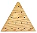 Solid Oak Wooden Peg Game Tricky Triangle, Classic Wooden Brain Teaser Puzzle