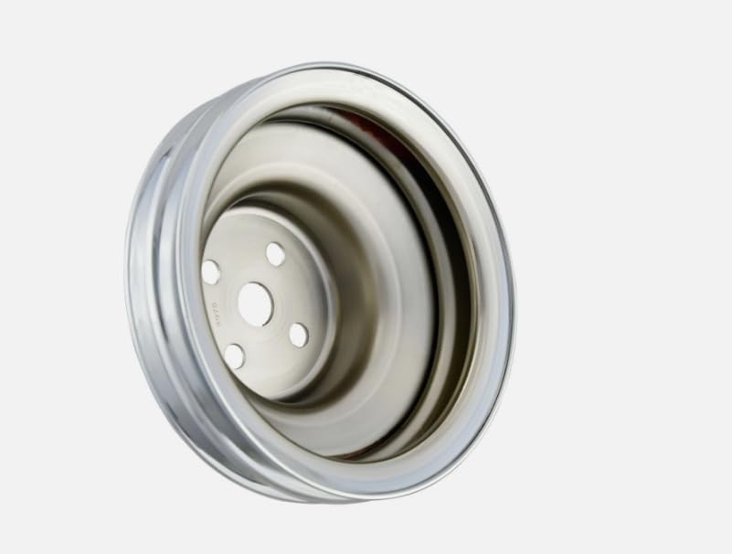 1 PC SHLPDFM SBF Small Block Ford Chrome Silver 2 Groove Water Pump Pulley Fits for Small Block Ford 260 289 302 351W 1965-1969 V8