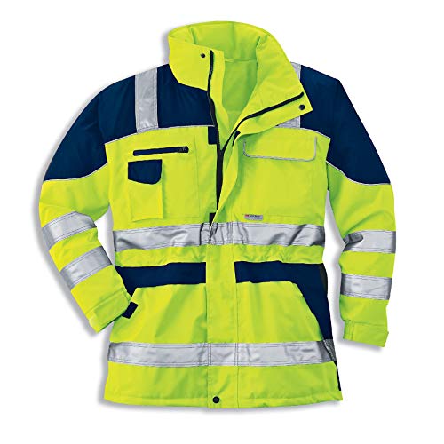 Uvex Construction Protection Flash Herren-Arbeitsjacke - Warngelbe Männer-Sicherheitsjacke - Sehr Gute Thermoisolierung 6XL