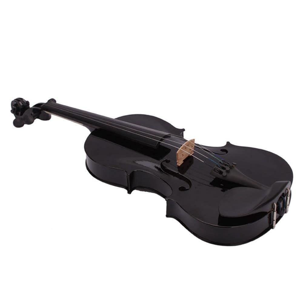 MOJARI Violín acústico de tamaño Completo, violín Principiante 4/4 violín para niños Adultos Estudiantes Principiantes violín Negro