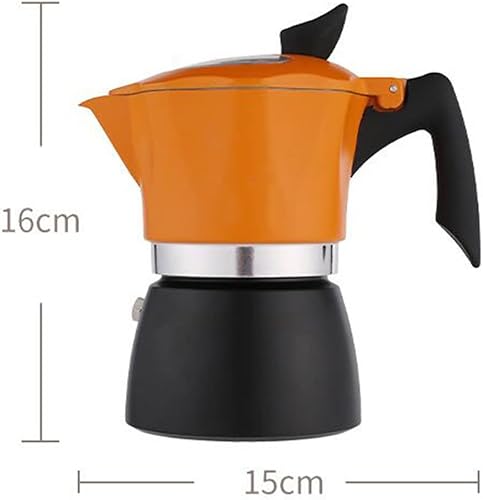 Miniatura 5 de Cafeteras con estufa italiana, adecuada para delicioso expreso, olla moca de doble color transparente, olla octogonal, cafetera italiana, fácil de