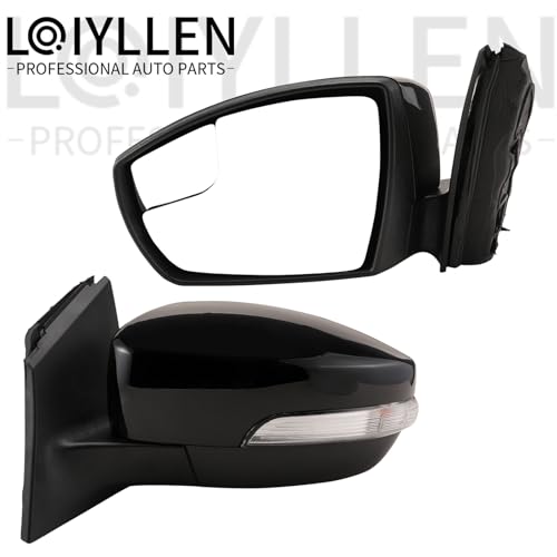 LOIYLLEN Left Driver Side Rear View Mirror Replacement for Ford Focus 2012 2013 2014 2015 2016 2017 2018- Rearview Mirrors with 5Pins, Electric Adjustment and Turn Signal, black by LOIYLLEN - Image 2