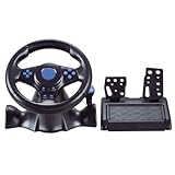 Sailozaiはswitch/xbox one/360/PS 4/PS 2/PS 3/PCレーシングゲームの7 in 1ステアリングホイールを適用し、振動機はPCで2軸運動をサポートすることができる (7-in-1ゲームハンドル)