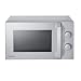 Toshiba Solo-Mikrowelle 20L MW2-MM20PE(SL), Freistehende Mikrowelle, 700W, 5 Leistungsstufen mit praktischer Auftaufunktion, LED-Beleuchtung im Innenraum, Silber