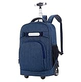 Rucksack oder Rucksack mit Rädern: Kinder können je nach Bedarf die am besten geeigneten Tragemöglichkeiten auswählen, da der Rucksack gleichermaßen als normaler Tagesrucksack und Trolley-Rucksack dienen kann