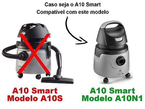 Kit Com 3 Sacos Descartáveis Compatível Aspirador Pó Electrolux A10 Smart Mod. A10n1 + Filtro Motor