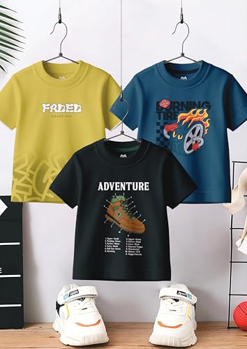 Image of GRAND MAX Boys' T-Shirt Combo Pack of 3