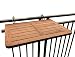 Produktbild Balkontisch zur Befestigung am Balkongeländer von Click-Deck, Hartholz-Tisch zum Aufhängen am Geländer, Tisch, Esstisch, Garten, Grillen, Beistelltisch
