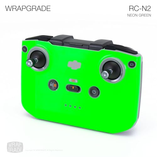 Image of WRAPGRADE Skin Stickers Compatible with DJI RC-N2 /N3 (NEON Green)