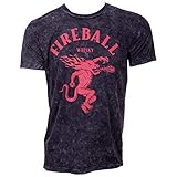 Gran idea de regalo. Fireball Whiskey - Camiseta para Hombre, Color Negro - Negro - Medium