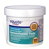 Equate - Hygienic Cleansing Pads, Hemorrhoidal Vaginal Medicated Pads, 100 Pads