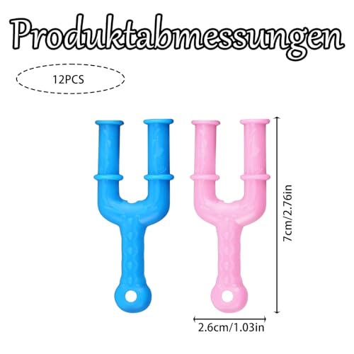 fKiZanthene Loom Bänder Zubehör Set mit zwölf Y-förmigen Webwerkzeugen, Gummiband Verschlüsse für Armbänder Selber Machen und Bastelprojekte zu Hause Schule oder Party