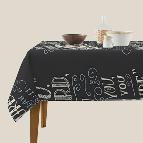 Nappe carrée 152x152 en polyester imperméable décore votre table