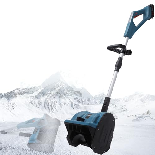 Balayeuse à neige électrique manuelle extérieur avec projection de neige réglable