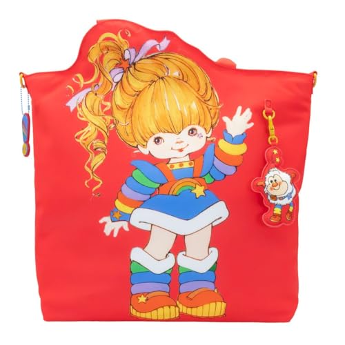 Bolso tote de nailon con diseño recortado de Rainbow Brite miniatura 1