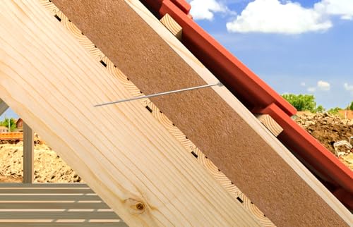 fischer PowerFast II CTP 8,0 x 140, kraftvolle Holzbauschraube mit Senkkopf, Innenstern-Aufnahme und Teilgewinde, für den konstruktiven Holzbau, 50 Stk.