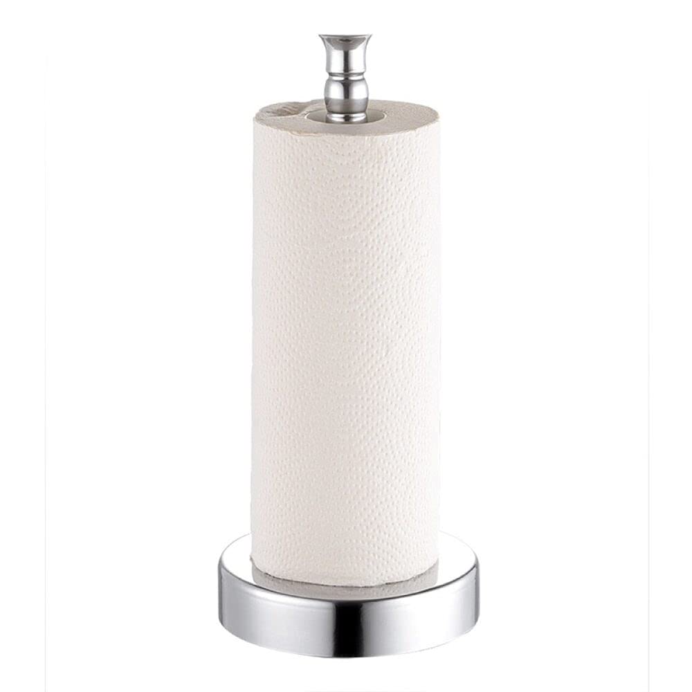 Soporte de rollo de papel vertical para encimera de cocina y hogar en color plata
