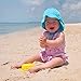 i Play. Toddler Flap Sun Protection Swim Hat, Aqua, 2T-4T