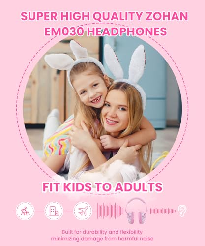 Image of ZOHAN EM030 Kids Ear Protection, Noise Cancelling Headphones Ear Muffs for Autism Sensory, Safety Noise Reduction Hearing Protection for Monster Truck /Concerts /Fireworks /Air Shows