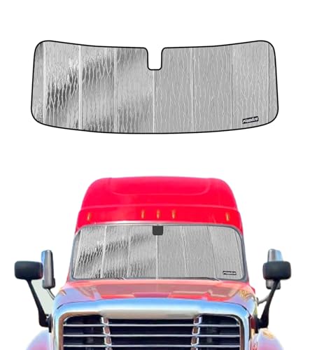 Pigenius Windshield Sunshade for Freightliner Cascadia 2018-2025 (New Cascadia P4), Reversible...