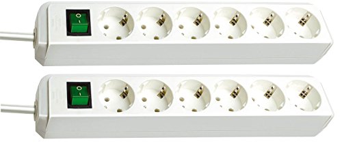 Price comparison product image Brennenstuhl Eco-Line Socket Strip 6 Sockets White
