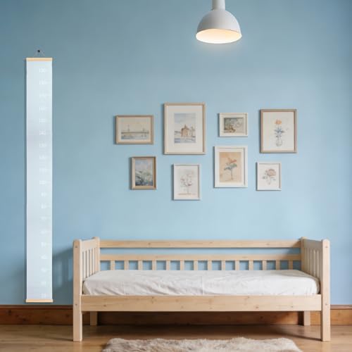 Tabla de crecimiento para pared en tela con regla de medición extraíble infantil de 195x20 cm 6