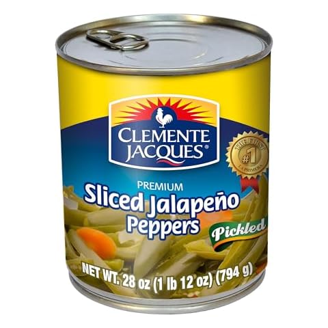 Clemente Jacques Sliced Jalapeño Peppers, 28 oz (Pack of 12) Cover