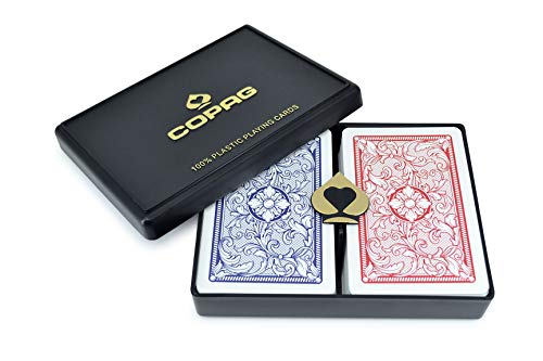 Copag Class Legacy 100% Plastic Playing Cards, Bridge Size, Jumbo Index