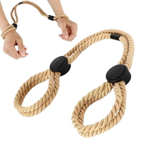 Tomedeks 1 PCS Sex Rope, Cuffs Sexy Women, Handcuffs Adult Woman, Sex Handcuffs for Woman, Yellow