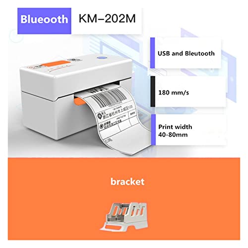 Image of Universal Express Waybill Epacket Barcode Clothing Tag Price Sticker 48-104mm Thermal Shipping Label Printer with Bracket(KM202M-Blueooth)