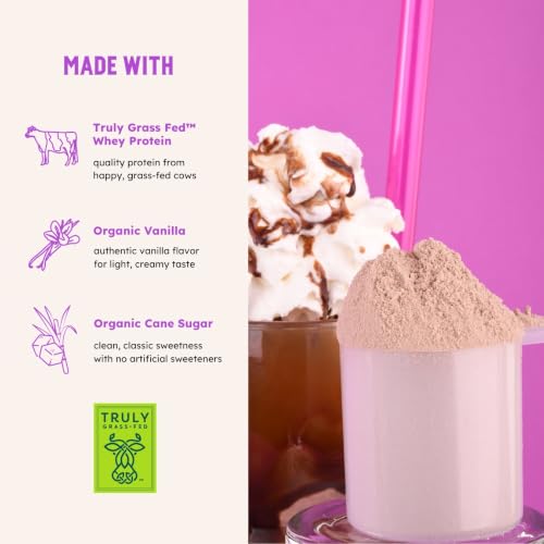 Image of Earth Fed Muscle Classics Chocolate Grass-Fed Whey Protein with Real Sugar Seasonal Flavor