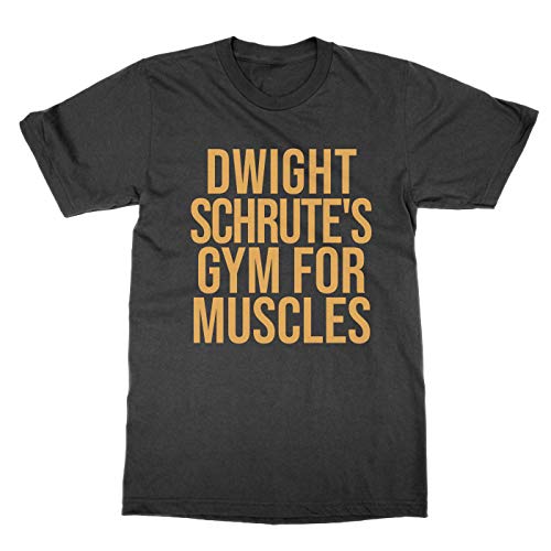 Dwight Schrute's Gym for Muscles Gold t-shirt fini les vêtements de sport fades et ordinaires