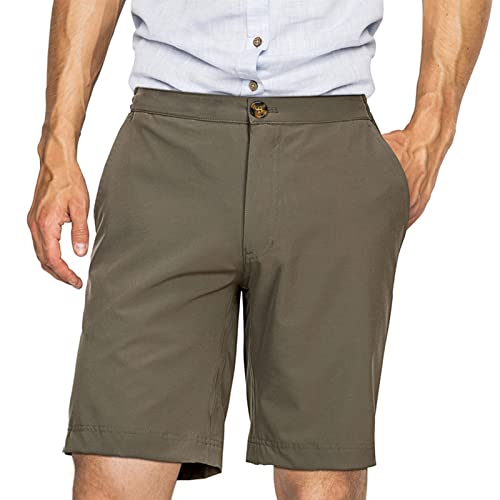 33,000ft Mens ClassicFit 9" Shorts Quick Dry Golf Shorts Elastic Waist