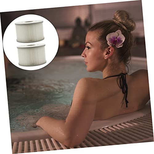 MUSISALY 1 Peça Filtro De Piscina Inflável Banheira De Plástico Equipamento De Piscina Branco Limpad