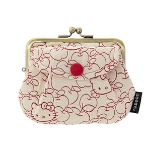 [京都はろうきてぃ工房] 3.8 親子がま口財布 ポケット付 小銭入れ 財布 日本製 京都 ハローキティ サンリオ キャラクター