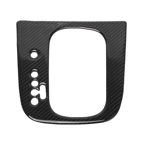 TUCKBOLD ABS Gear Shift Knob Button Cover for VW Golf 6 GTI MK6 2008-2013 Console Gear Panel Decal Trim Sticker Interior Accessories Carbon Fiber Black