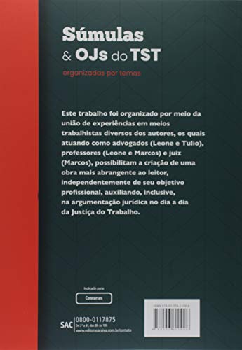 Súmulas e OJs do TST: organizadas por temas Súmulas e OJs do TST: organizadas por temas - Imagem 2
