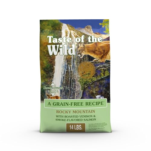 Taste Of The Wild Rocky Mountain Grain-Free Dry Cat Food With Roasted Venison & Smoke-Flavored Salmon 14lb